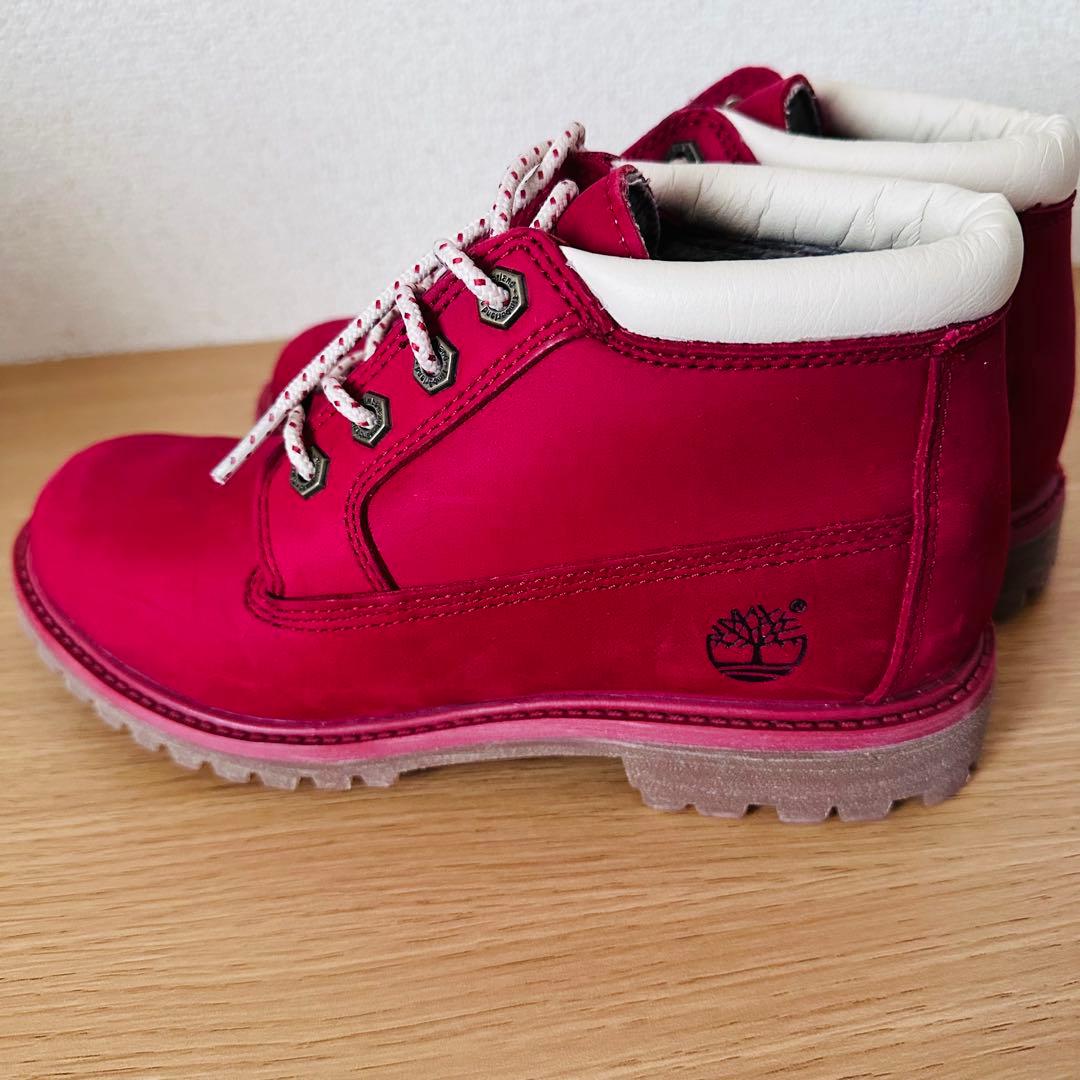 Timberland (女性)ブーツ　ワインレッド