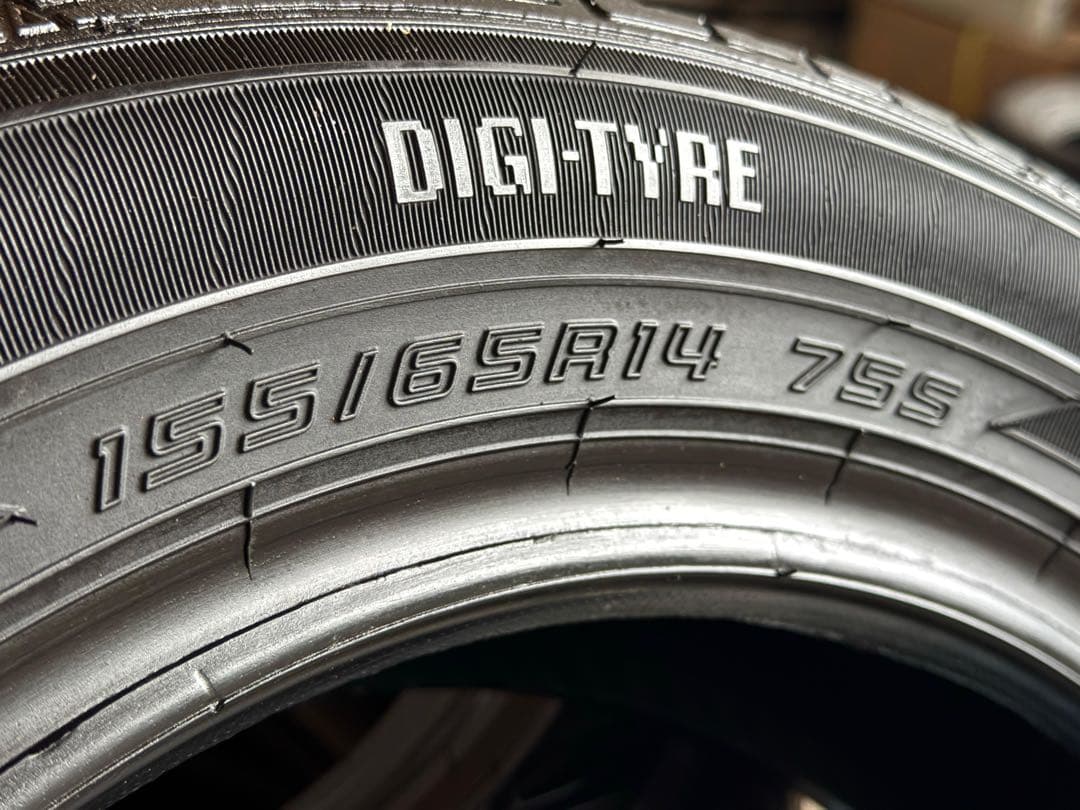 タイヤ・ホイール (594)155/65R14 DUNLOP EC202 SUMMER TIRES