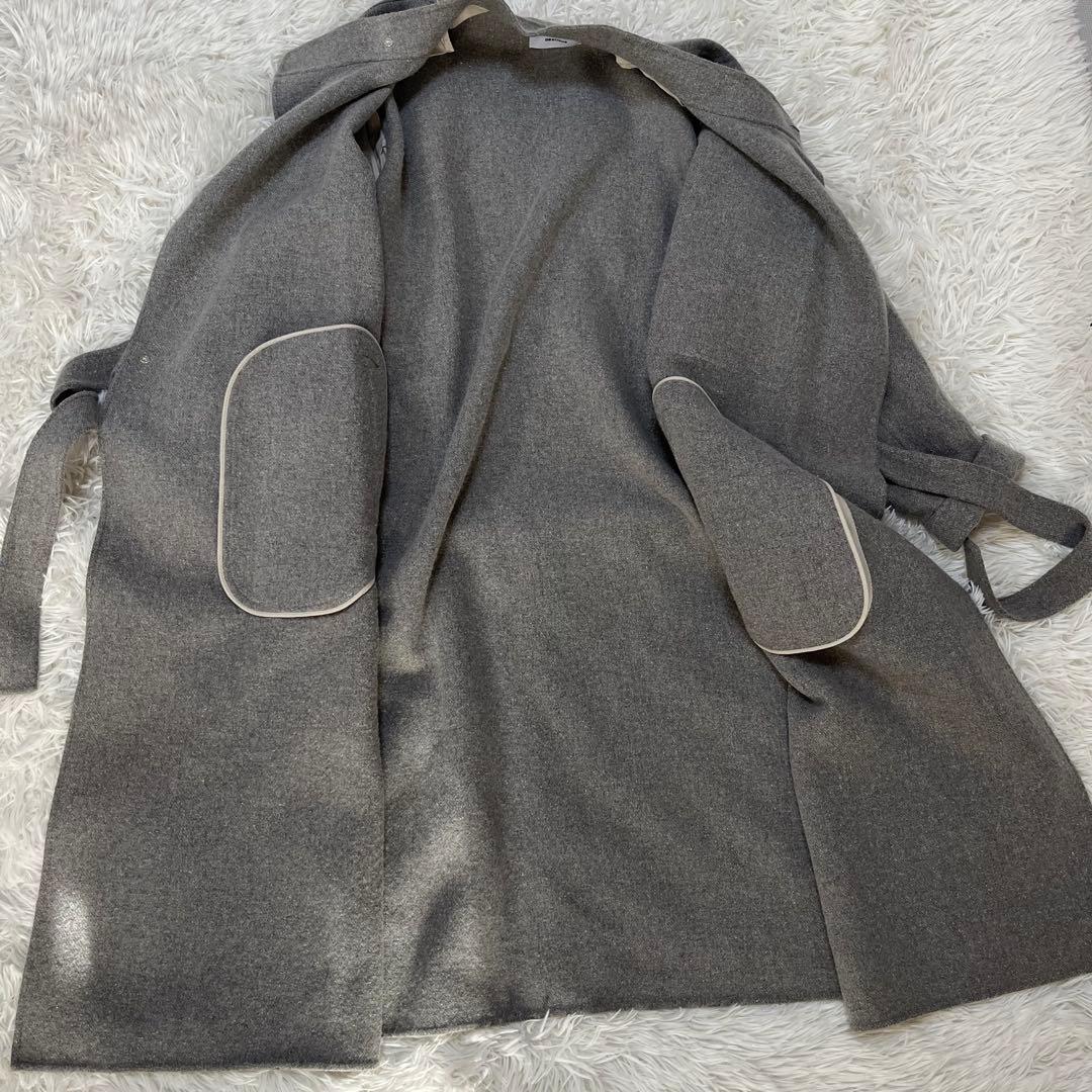 最終価格！【美品】08sircus ゼロエイト　12万コート　1 グレー　シルク