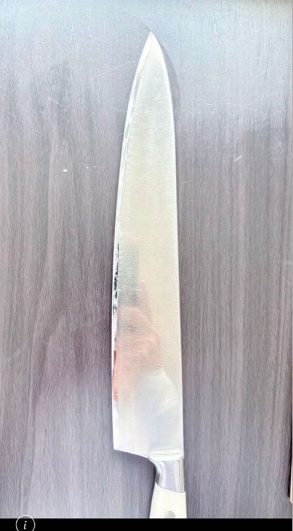 子の日 牛刀 洋包丁 300mm NENOX ホワイトマーブル柄ハンドル