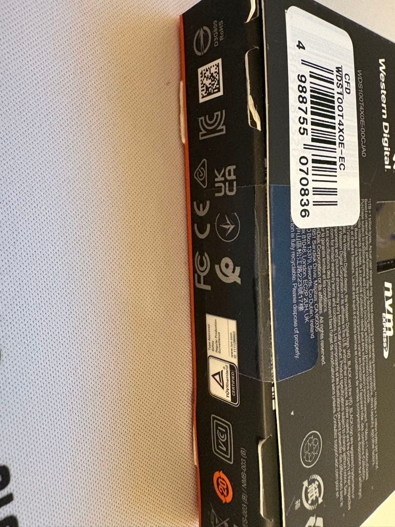 未開封国内正規品 WD_BLACK SN7100 1TB WDS100T4X0E