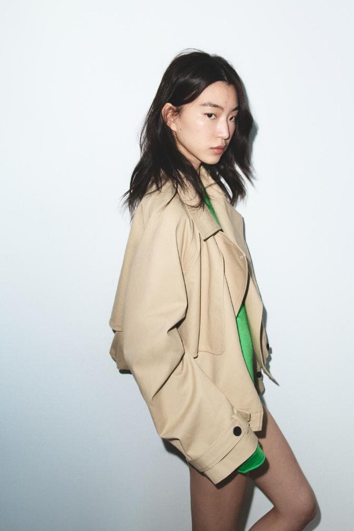 ZARA ショートバルーントレンチコート　L