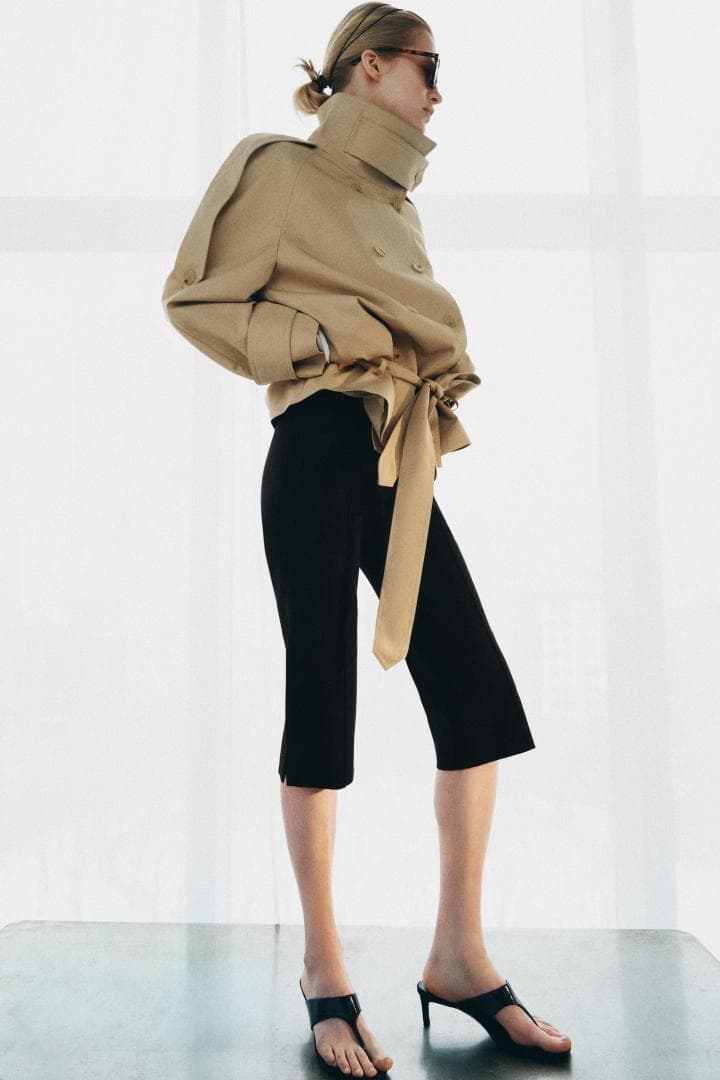 あ*ん様 ZARA ショート丈ハイネックトレンチコート　Sサイズ