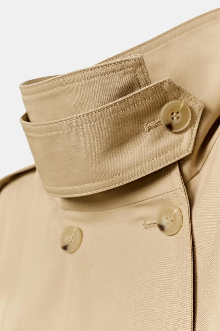 あ*ん様 ZARA ショート丈ハイネックトレンチコート　Sサイズ