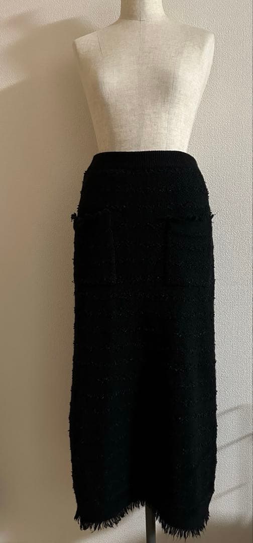 Whim Gazette(ウィム ガゼット) 上品　ニットツイードスカート