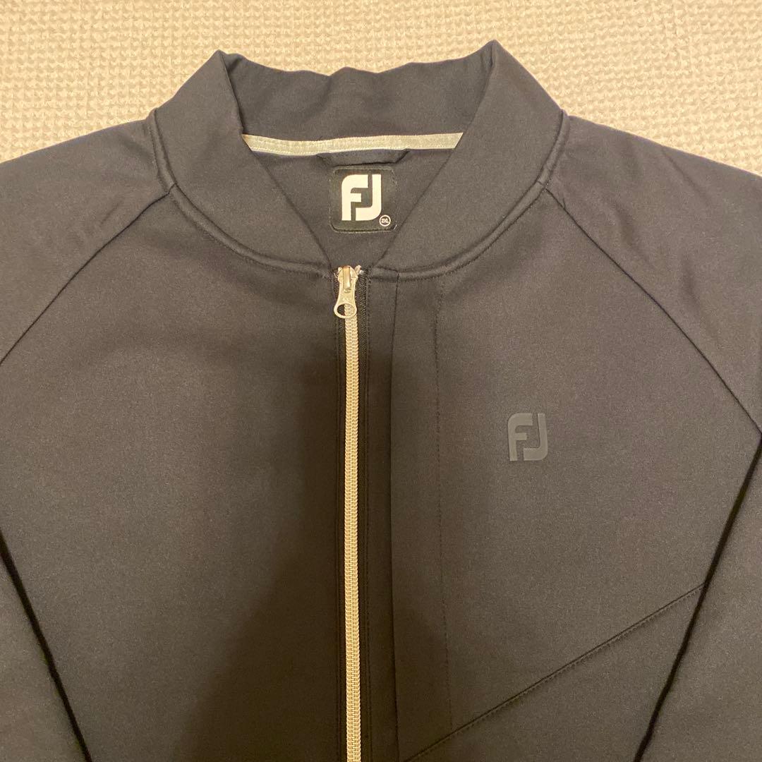 値下げ⭐️フットジョイ　ブラック ジャケット ジップアップ　裏起毛　2XL