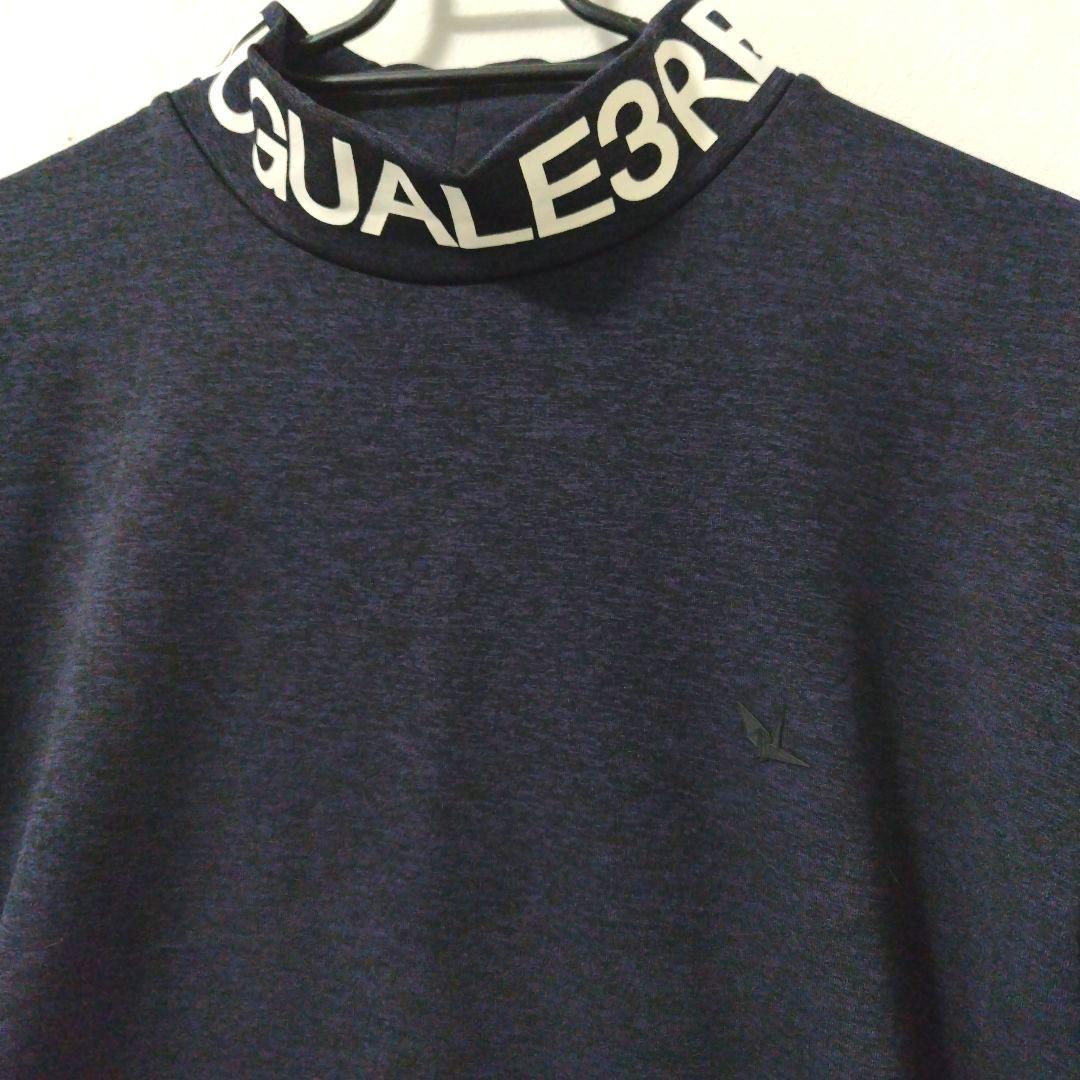 1PIU1UGUALE3 RELAX 長袖モックネックシャツロゴハイネック XL