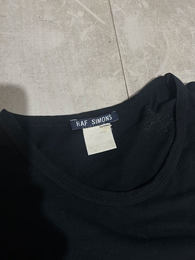 90s RAF SIMONS ラフシモンズ　カットソー　ブラックパームス