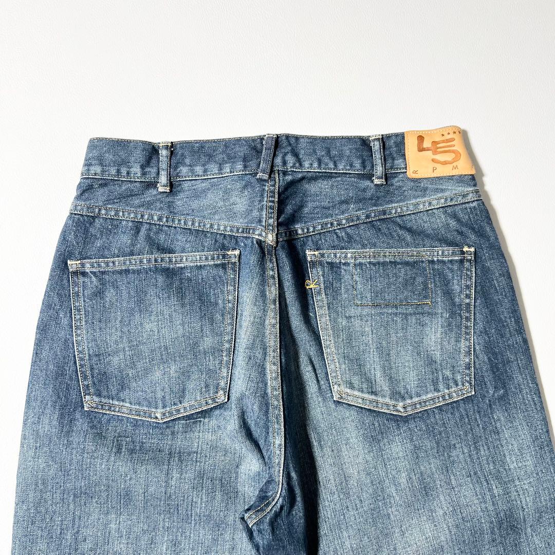 3451【美品】45R　ライ麦デニムのシャルロット5（焦）インディゴ 29