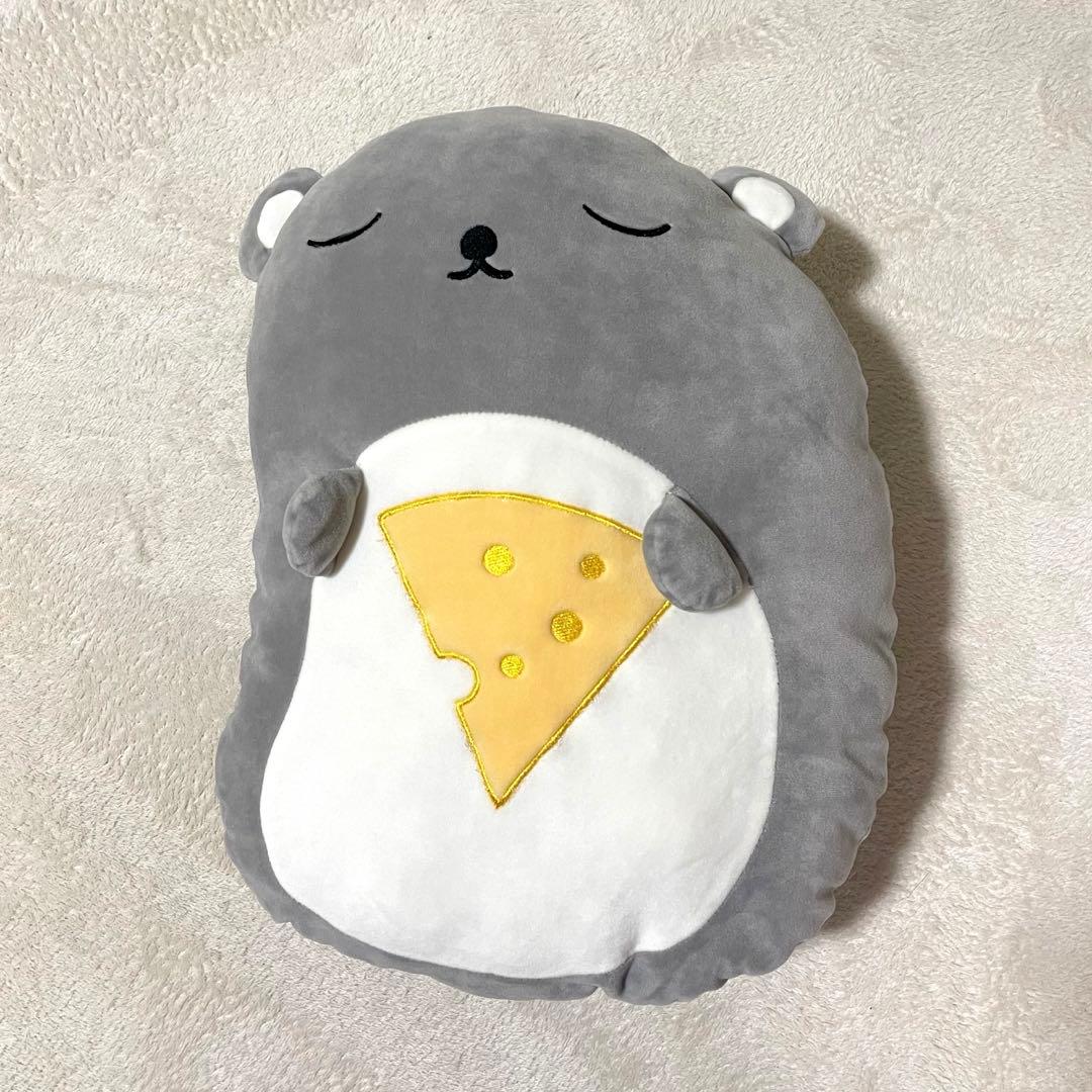 ニトリ　モチモチマメクッション　ネズミ　ねずみ　もちもちクッション　ぬいぐるみ
