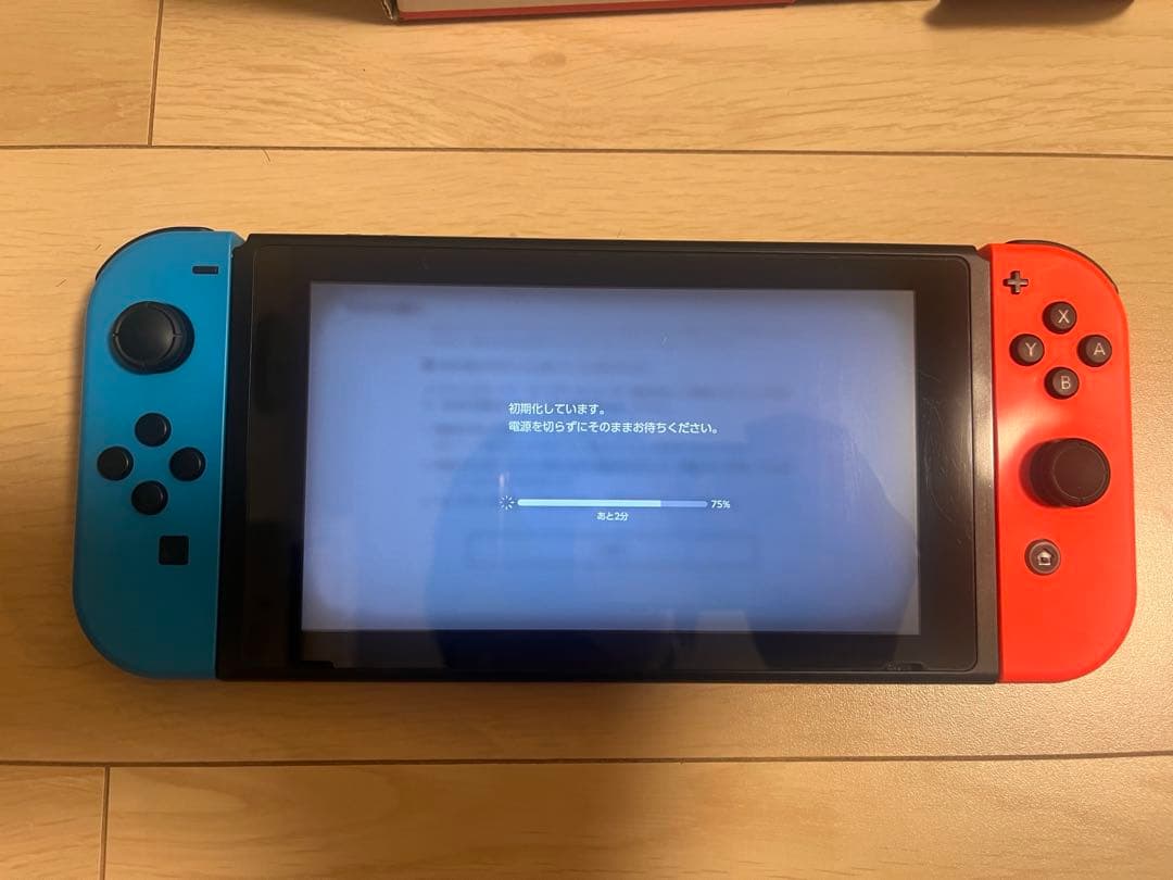 【動作確認・初期化済】任天堂Switch 本体　ネオン