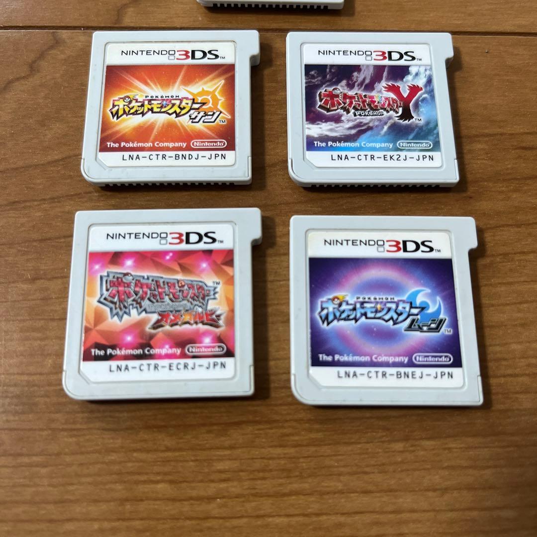 任天堂 3DSポケットモンスター5個まとめ売り 中古品