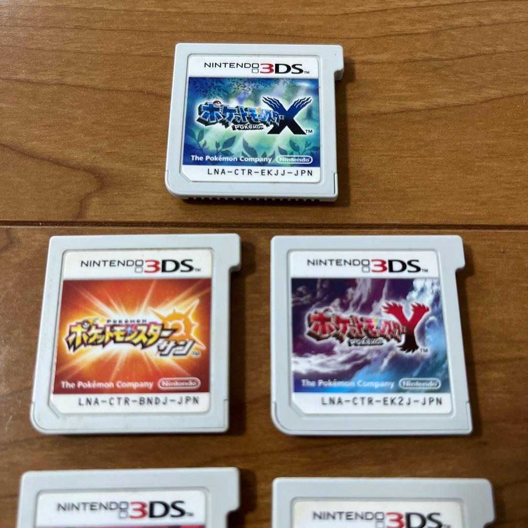 任天堂 3DSポケットモンスター5個まとめ売り 中古品