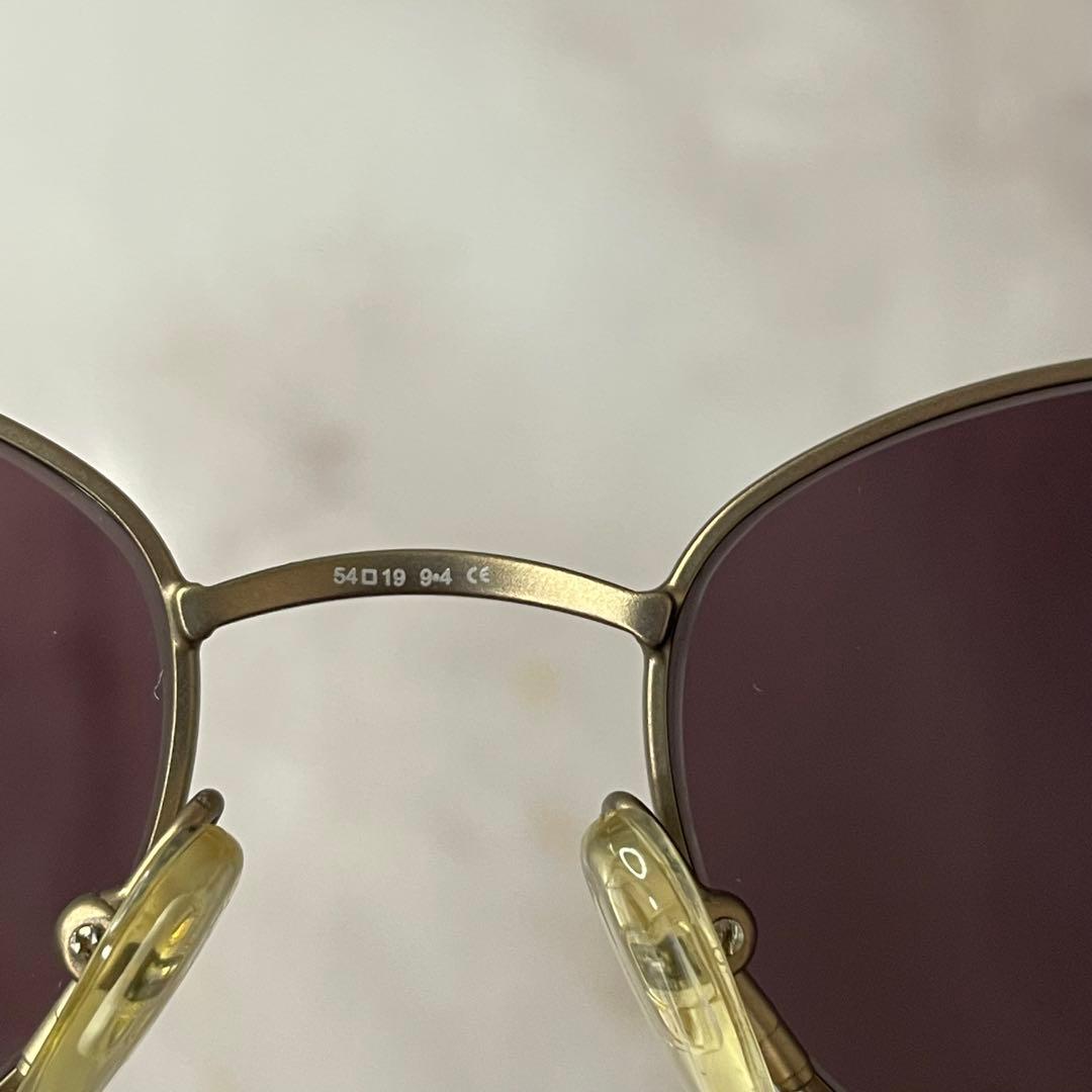 GUCCI グッチ オーバル シャンパンゴールド サングラス ケース付き
