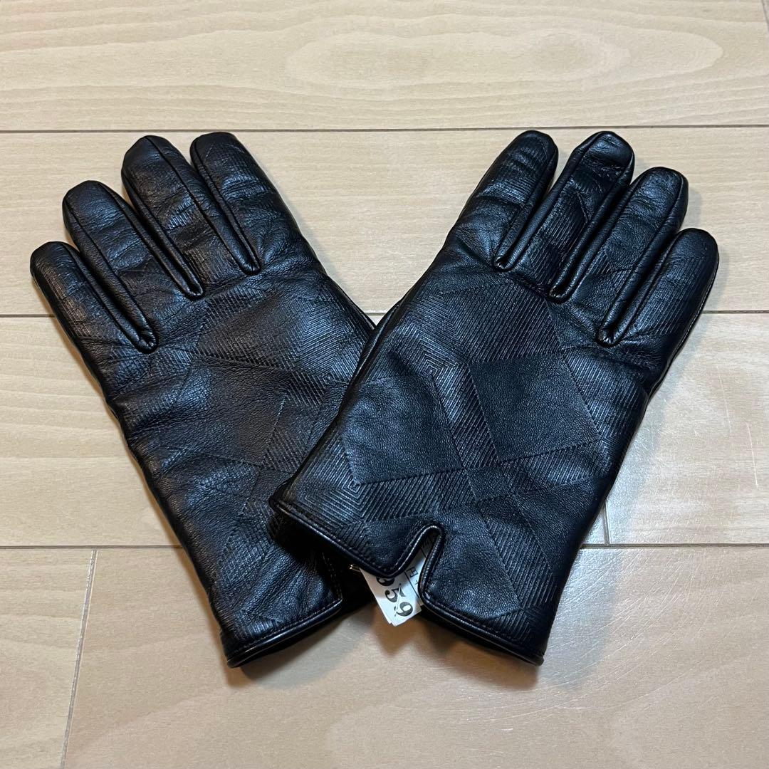BLACK LABEL CRESTBRIDGE 手袋　レザー　カシミヤ　25cm