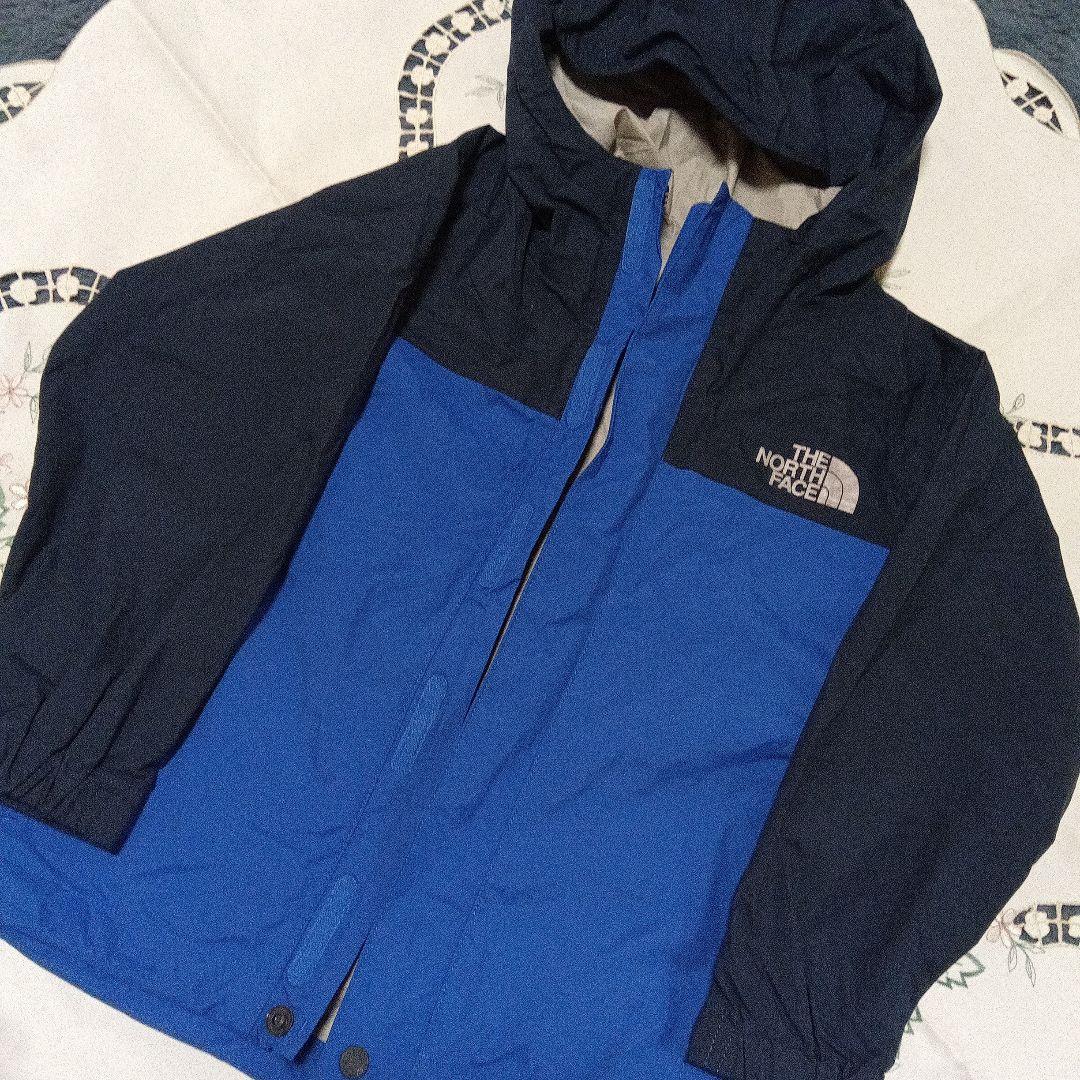 美品☆THE NORTH FACE レインスーツ上下　レインウェア　袋付　110