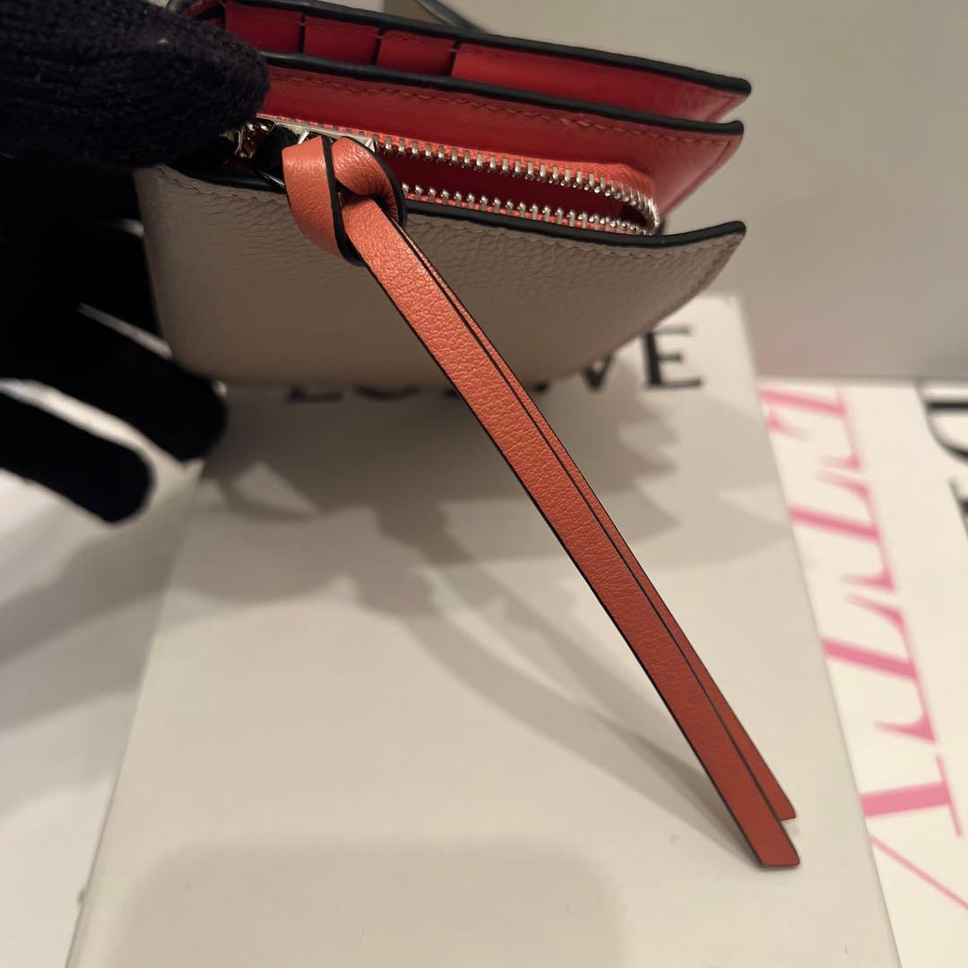 LOEWE アナグラム 二つ折り財布 ベージュ