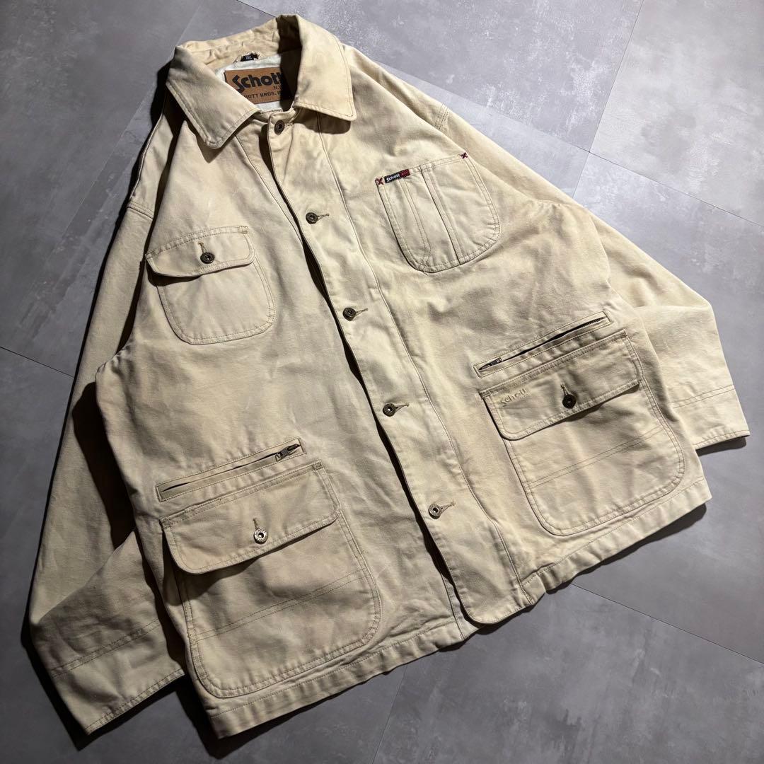 稀少 Schott ショット カバーオール　ハンティングジャケット　チョアコート