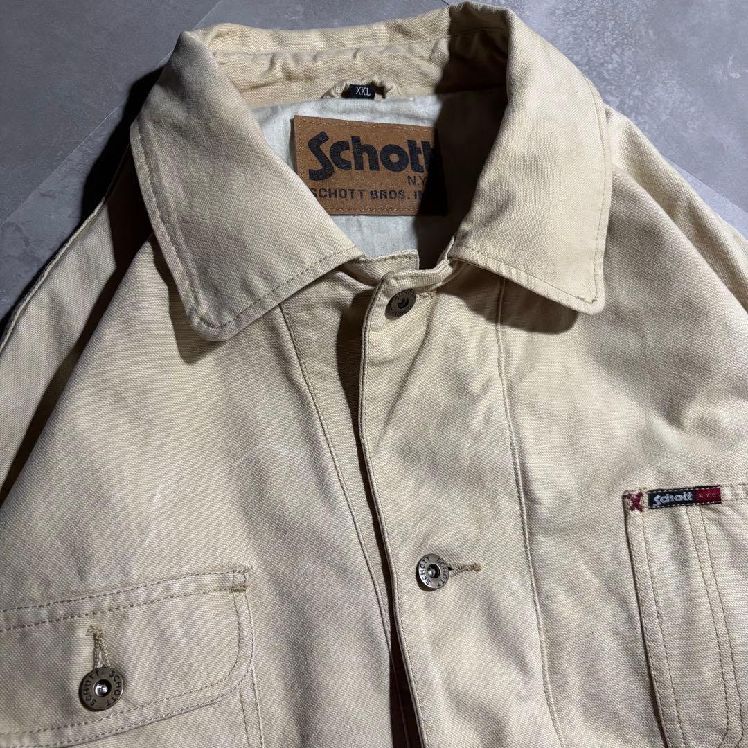 稀少 Schott ショット カバーオール　ハンティングジャケット　チョアコート