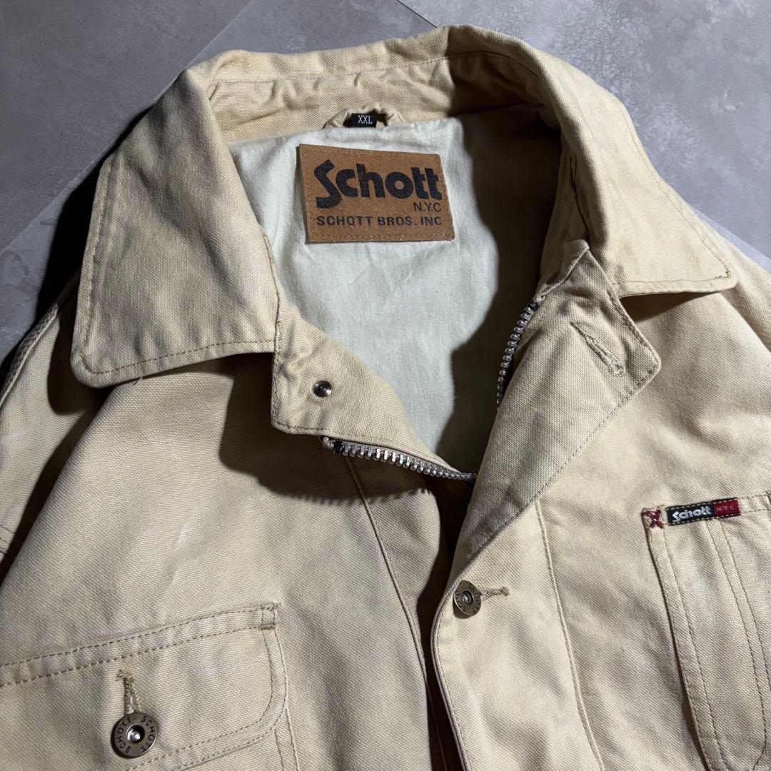 稀少 Schott ショット カバーオール　ハンティングジャケット　チョアコート