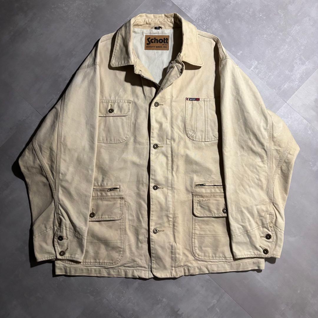 稀少 Schott ショット カバーオール　ハンティングジャケット　チョアコート