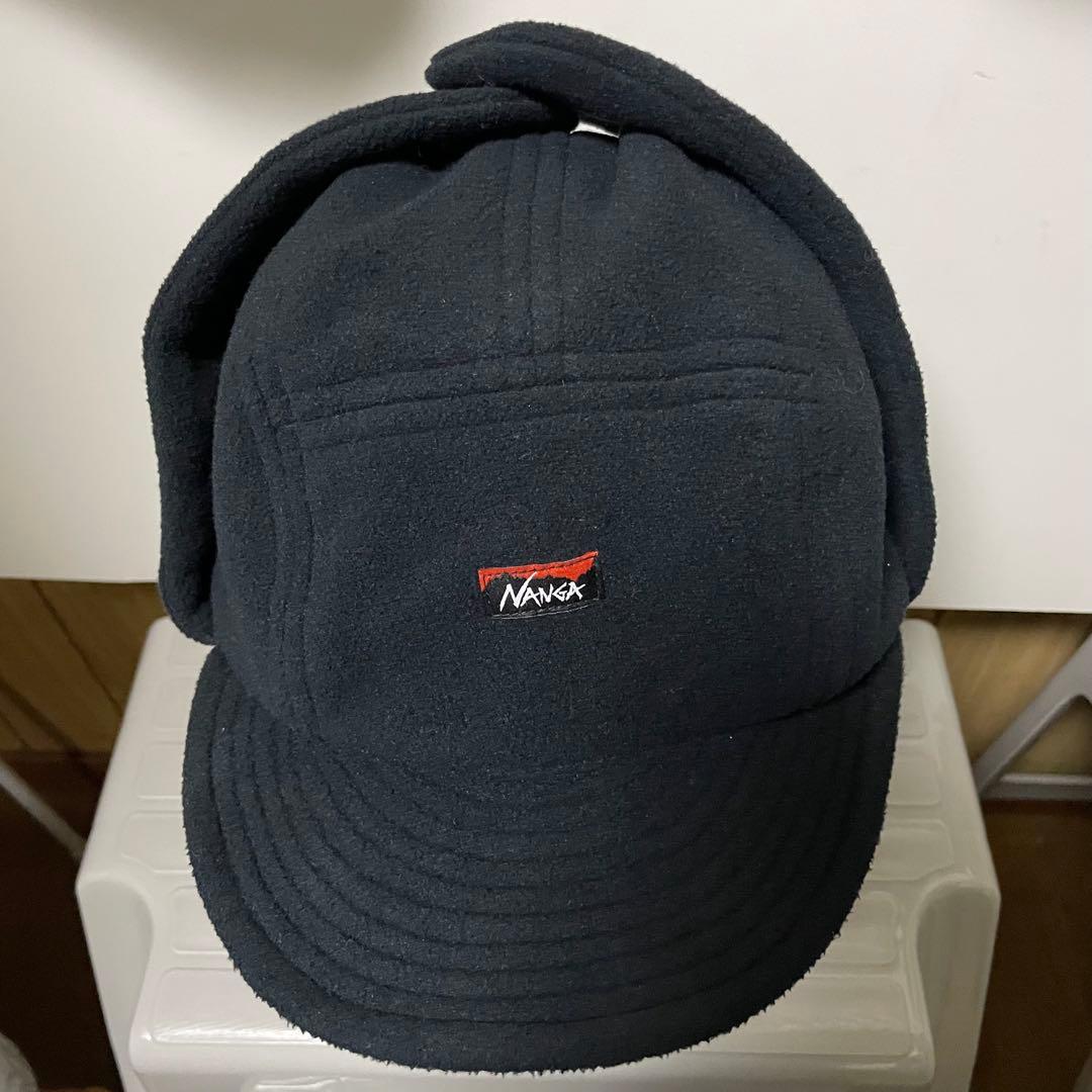 未使用に近い　ナンガ　NANGA POLARTEC EAR FLAP CAP