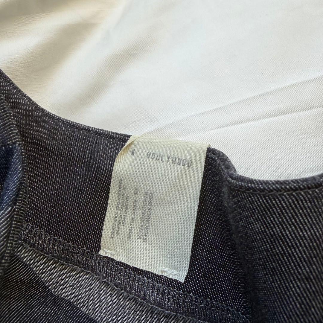 トップス N.HOOLYWOOD stripe boatneck navyblack 38