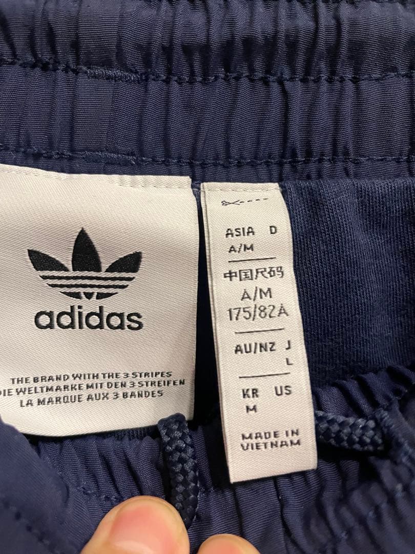 adidas ウーブン ファイヤーバード ナイロンジャケットパンツ 大きめサイズ