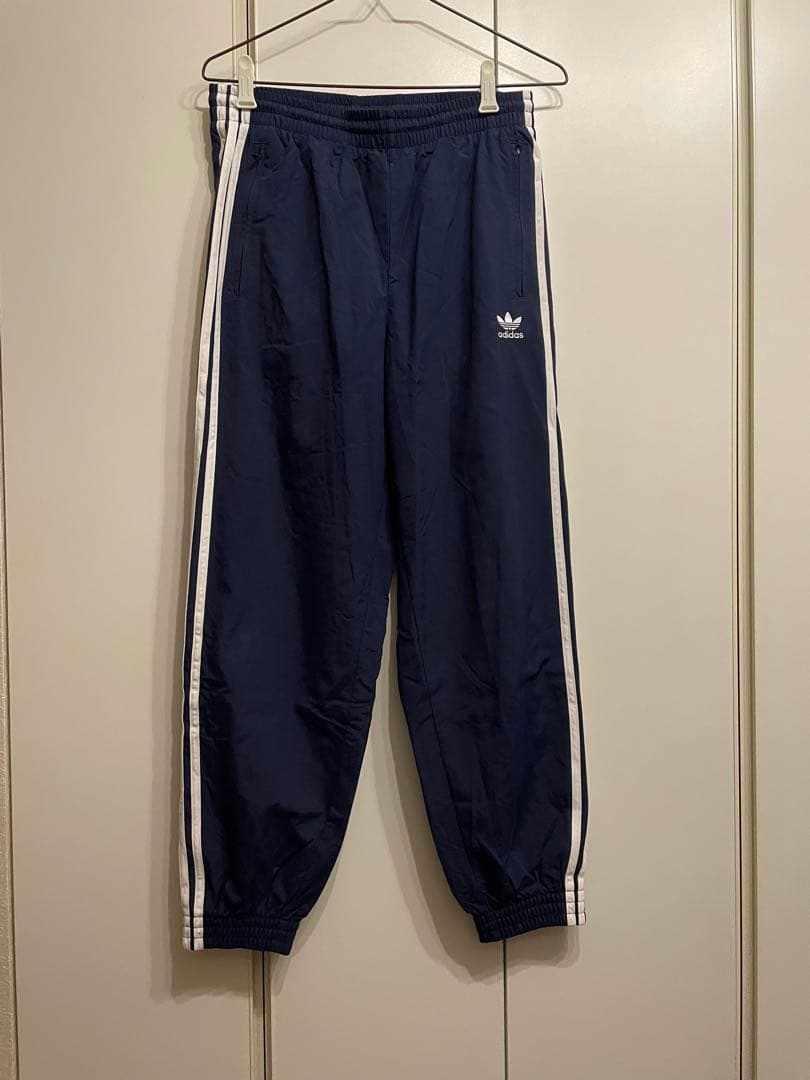 adidas ウーブン ファイヤーバード ナイロンジャケットパンツ 大きめサイズ