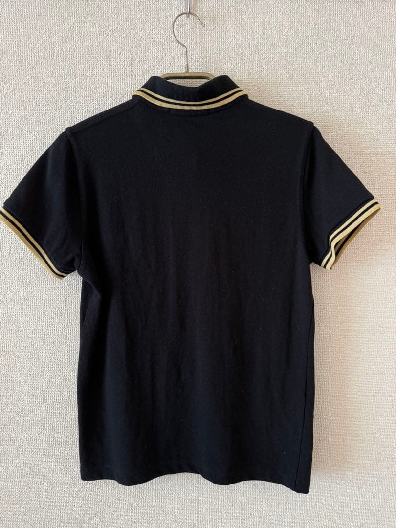 FRED PERRY ブラックポロシャツ UK 12