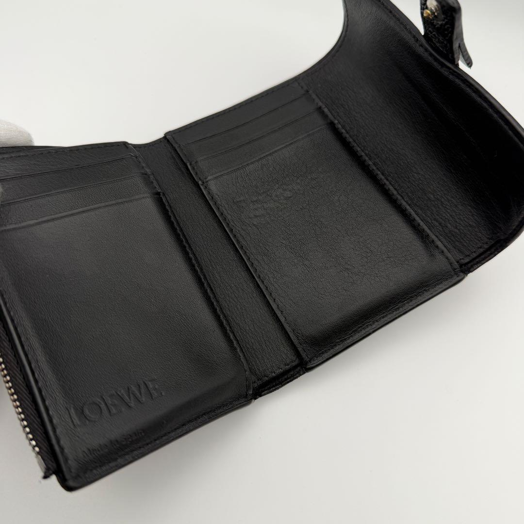 ま*な様 ロエベ LOEWE 財布 スモールバーティカルウォレット ファスナー