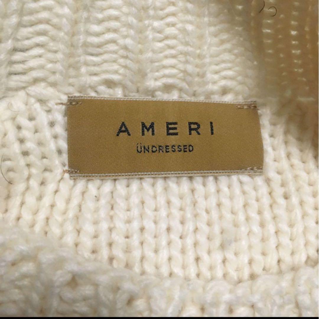 ね*こ様 美品　AMERI vintage デザインケーブルニット