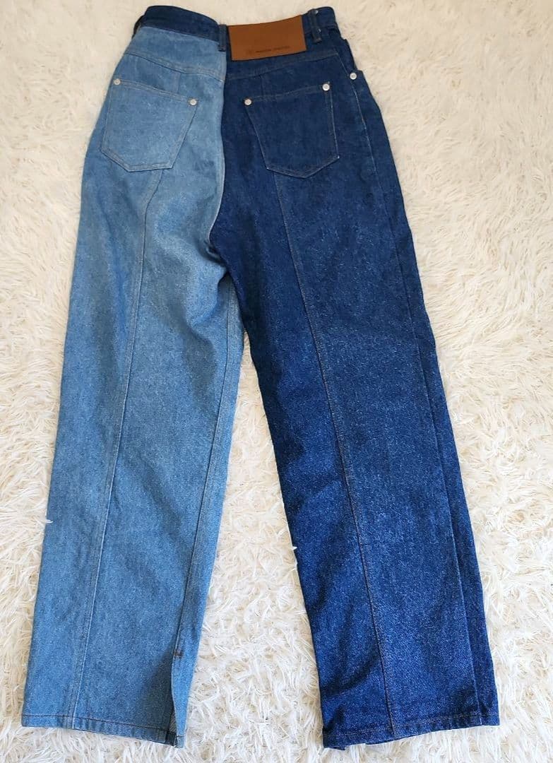 【美品】定価2.4万　メゾンスペシャル　バイカラー デニムパンツ　38