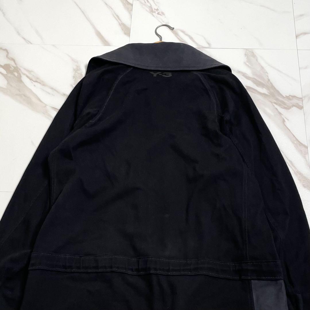 美品 18SS◎ワイスリー スウェットロングコート ブラック Mサイズ相当