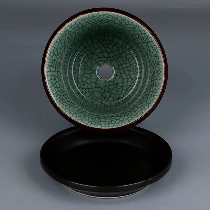 盆栽鉢 青磁鉢 山野草鉢 多肉植物 植木鉢 小品大品盆栽鉢 置物