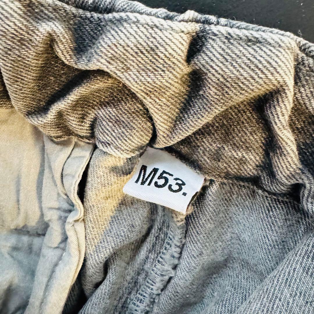 M53. ワイドレッグデニム（ベルト付き）