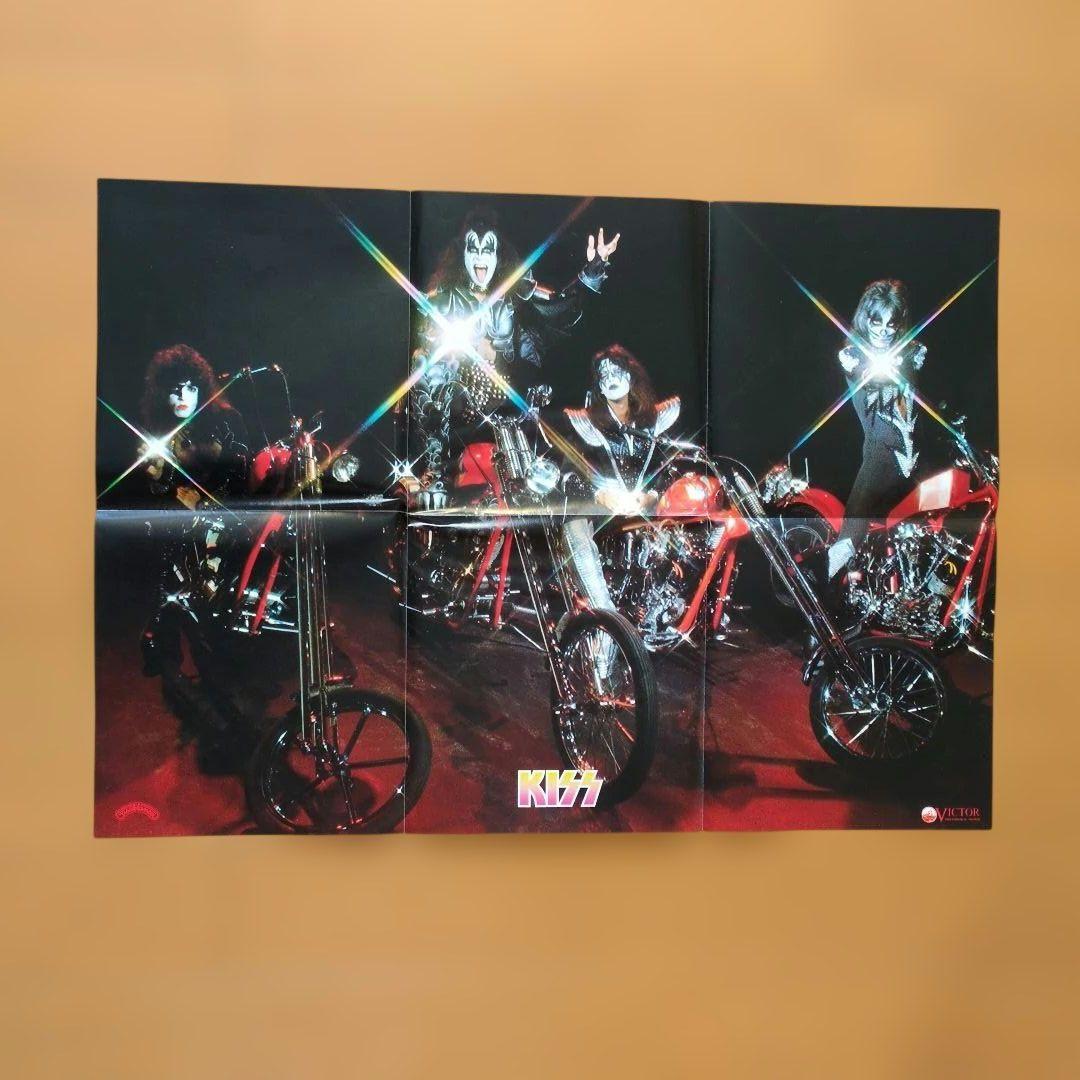 【特典ポスターシワあります】キッス／地獄のロック・ファイアー　レコード