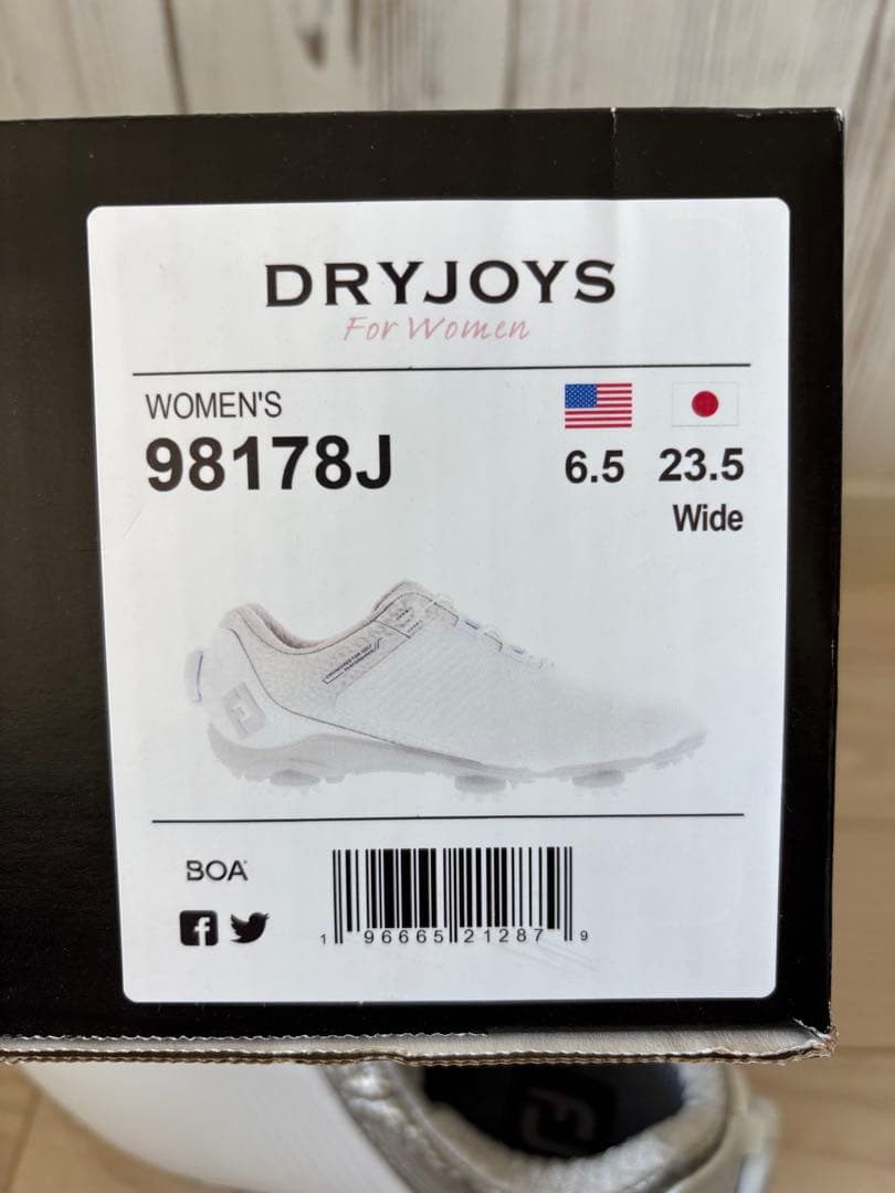 【吉松】FootJoy ゴルフシューズ ドライジョイズ ホワイト/シルバー