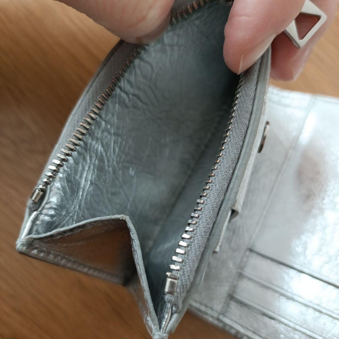 Bottega Venetia シルバー 二つ折り財布