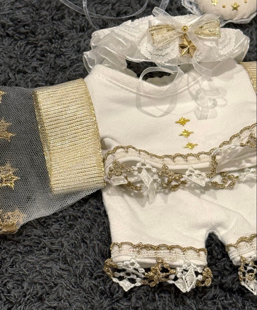 20cm限定着せ替えぬいぐるみ服王子レース星服