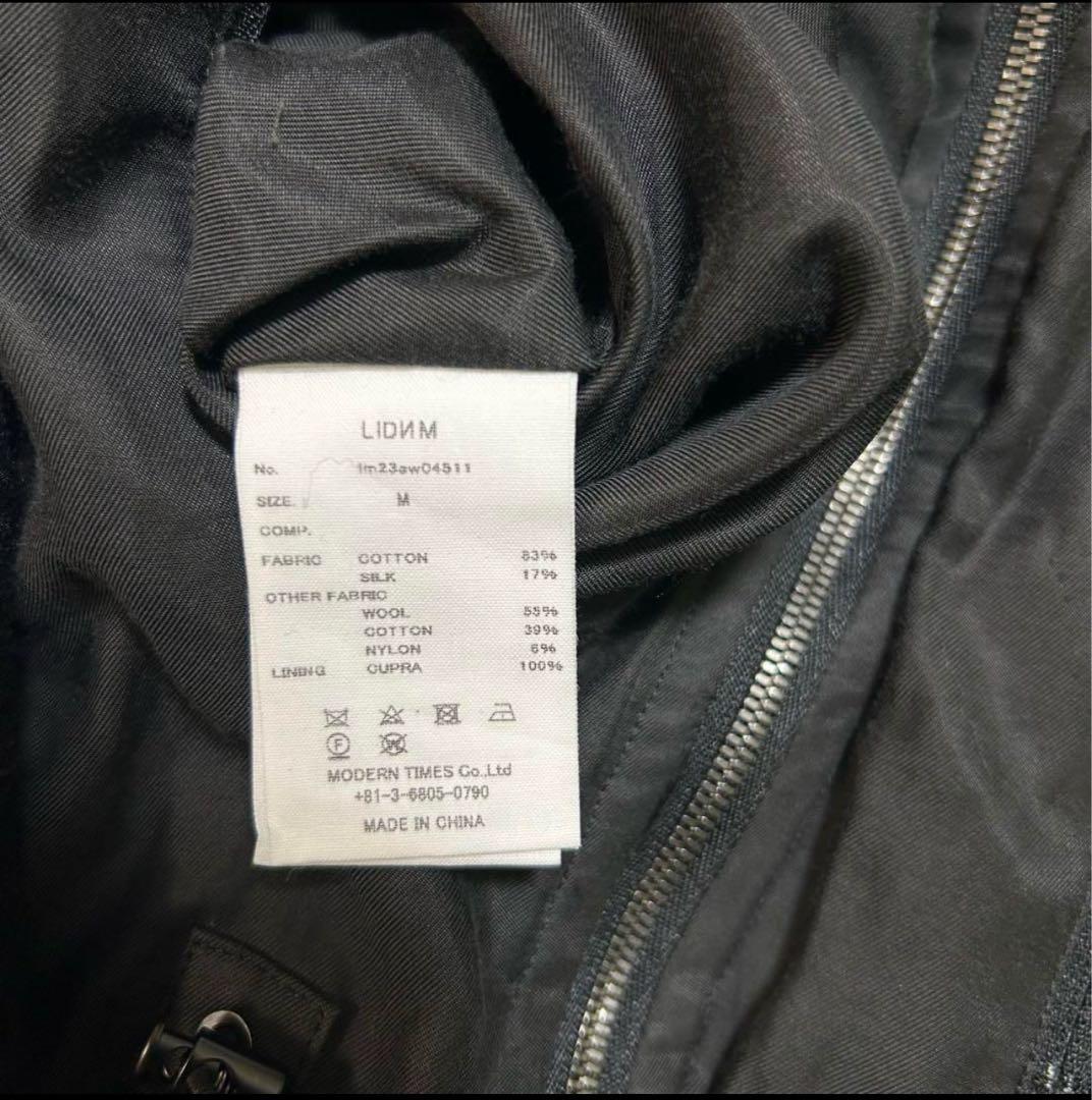 【美品】LIDNM☆トラックジャケット　ブルゾン　リバーシブル☆M☆黒