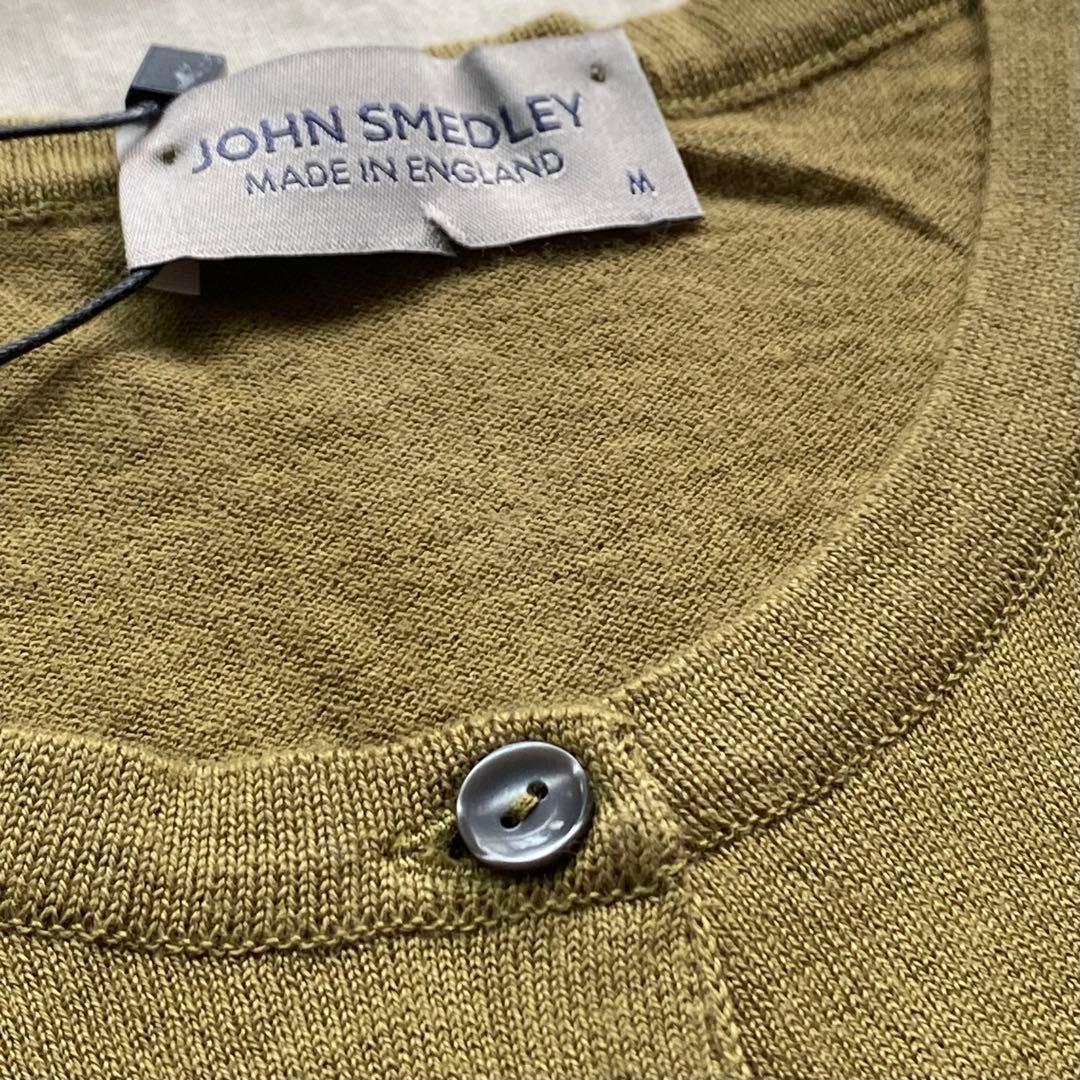 新品タグ付き JOHN SMEDLEY ジョンスメドレー カーディガン 丸首