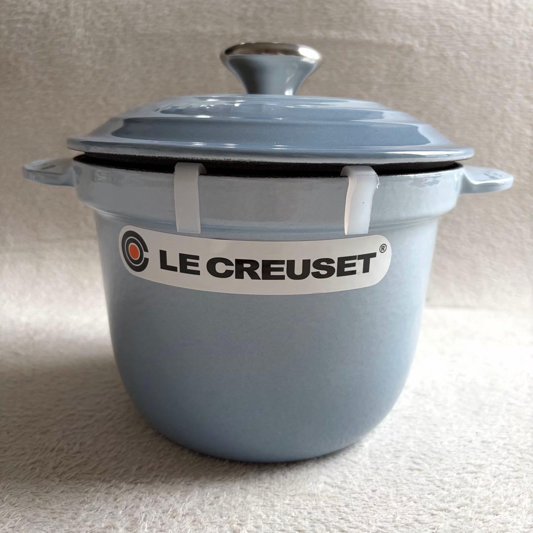 【未使用】LE CLEUSET ココットエブリィ 18 コースタルブルー 炊飯鍋
