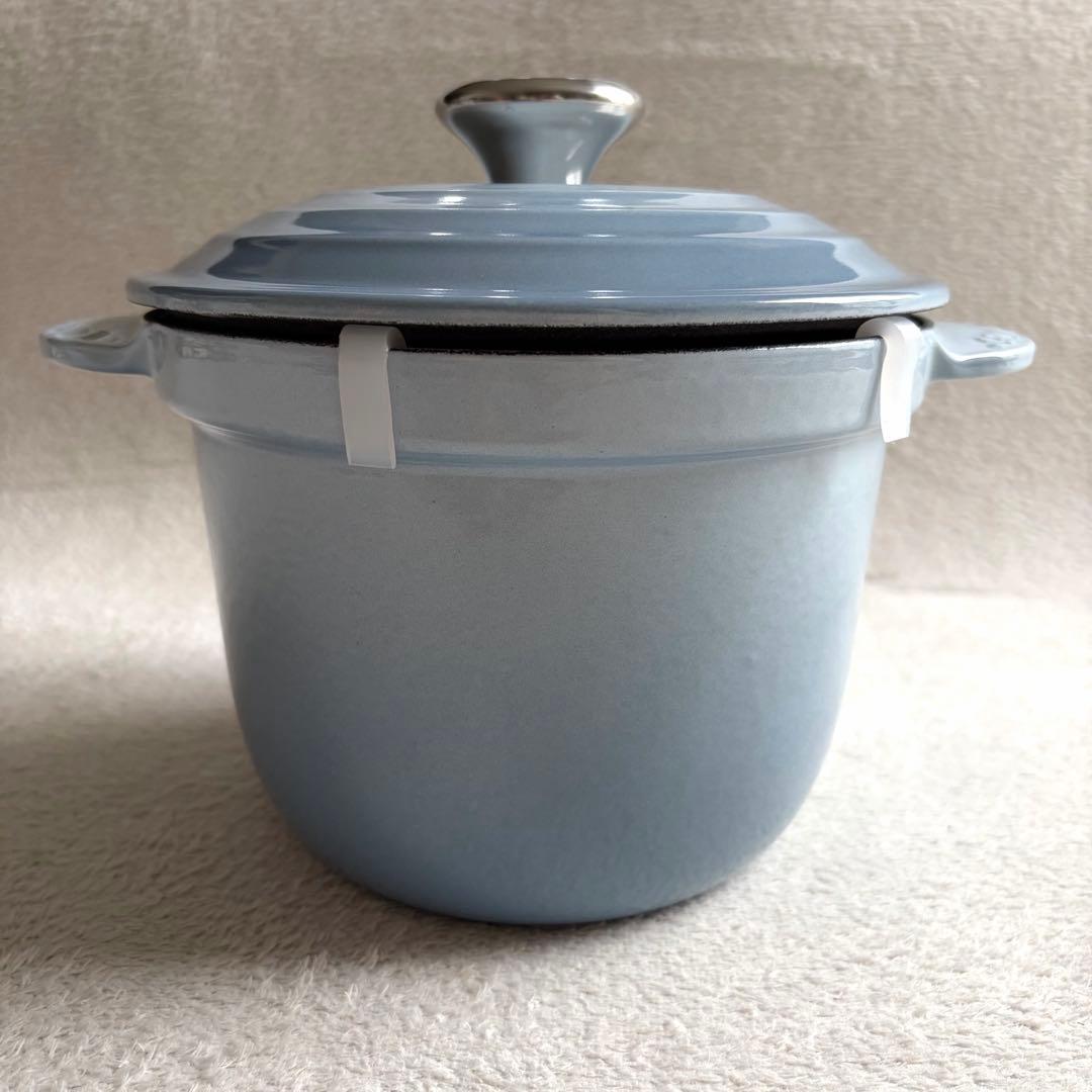 【未使用】LE CLEUSET ココットエブリィ 18 コースタルブルー 炊飯鍋