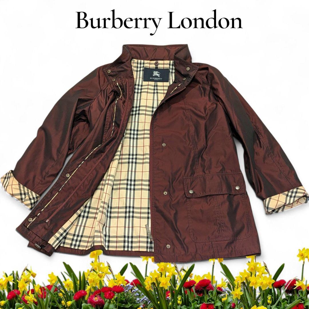 美品 Burberry バーバリー スプリングコート ノバチェック L