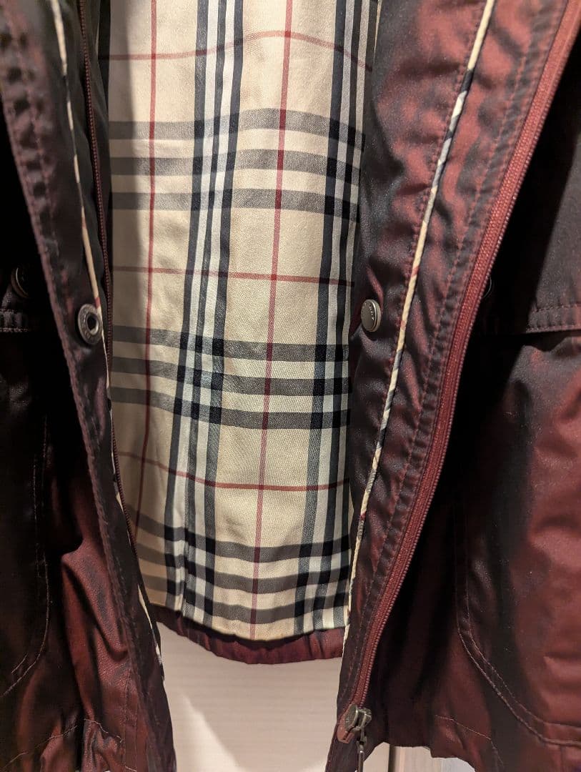 美品 Burberry バーバリー スプリングコート ノバチェック L