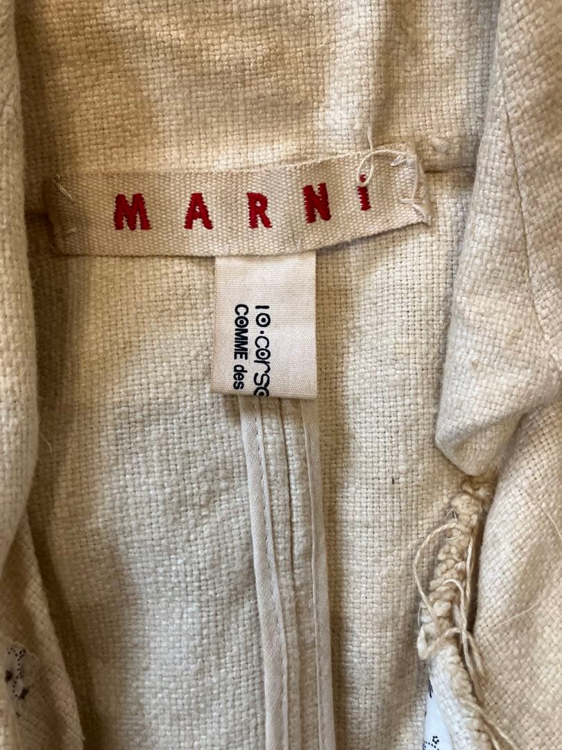 激レアMARNI✖️ COMME des GARCONSコラボ　コート クリーム色