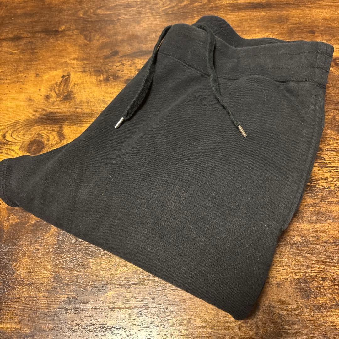 現行品 RonHerman ベーシック スウェット パンツ テーパード L 黒
