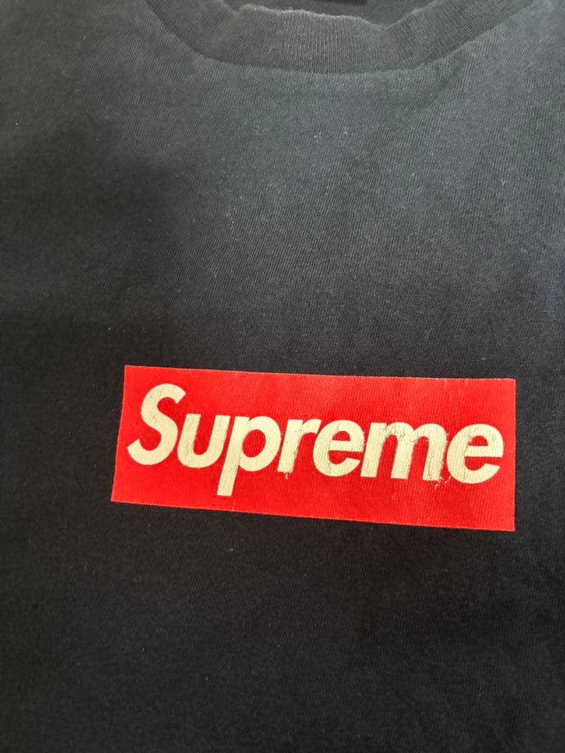 Supreme ネイビー Tシャツ 20周年記念