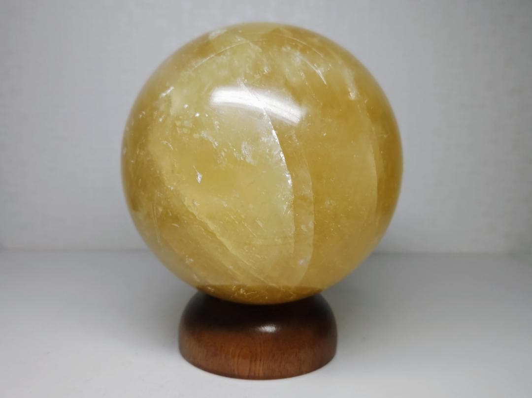 シトリン 2.8kg 水晶 丸玉 スフィア 原石 鑑賞石 自然石 誕生石 鉱石